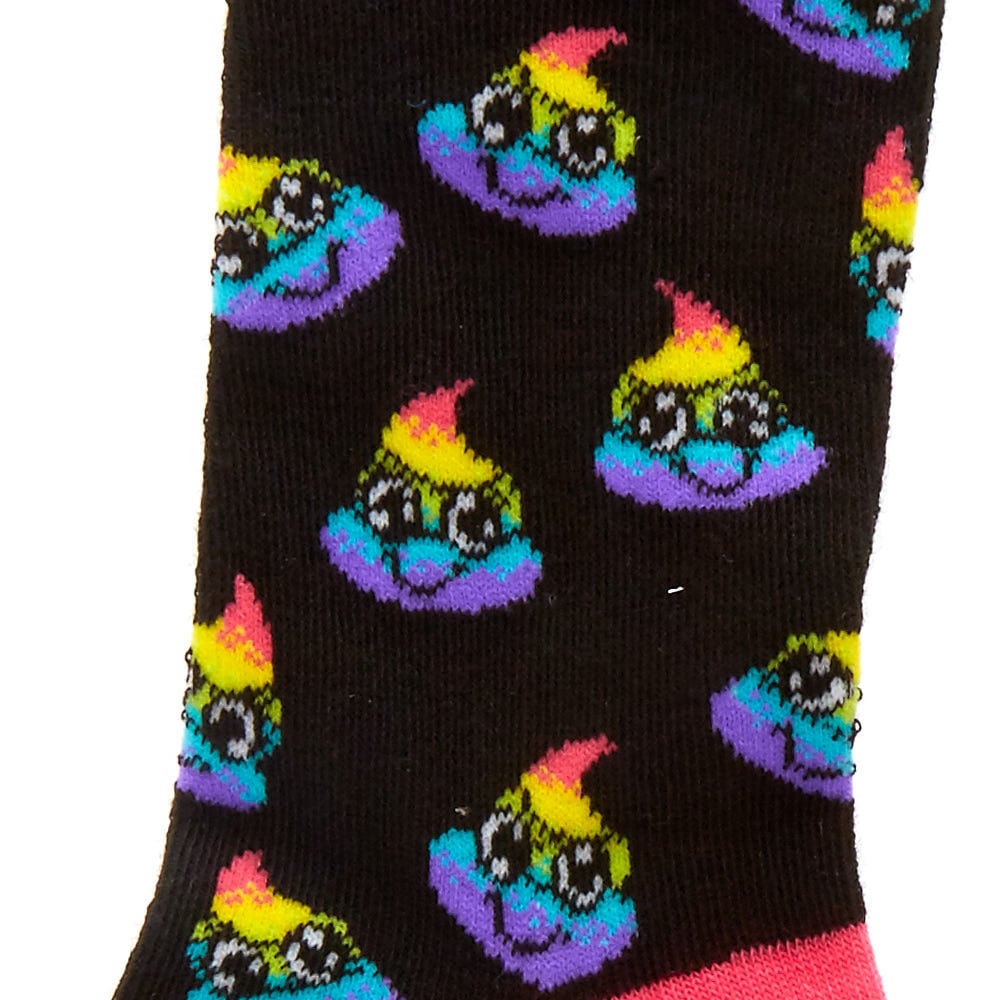 Rainbow Poop Emoji Crew Socks,