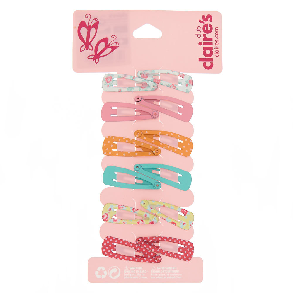 Claire's Club Snap Hair Clips - 12 Pack,