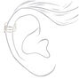 Silver Embellished Triple Band Ear Cuff,