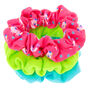 Claire&#39;s Club Small Neon Unicorn Hair Scrunchies - 3 Pack,