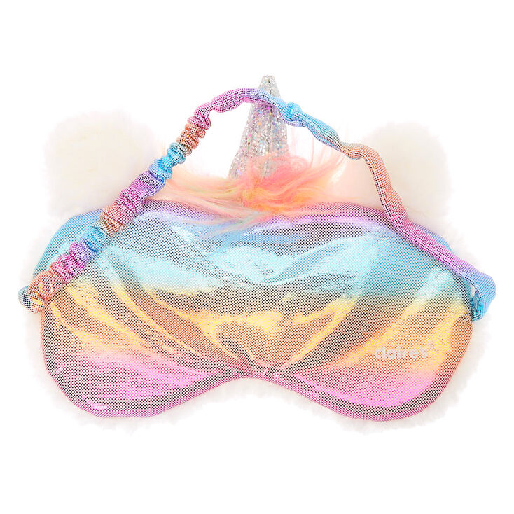 Claire&#39;s Club Pastel Unicorn Sleeping Mask - White,