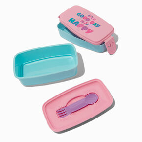 &quot;Happy Day&quot; Bento Box Lunch Box Set - 2 Pack,