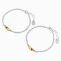 Best Friends Big Sis &amp; Lil Sis Heart Charm Bracelets - 2 Pack,