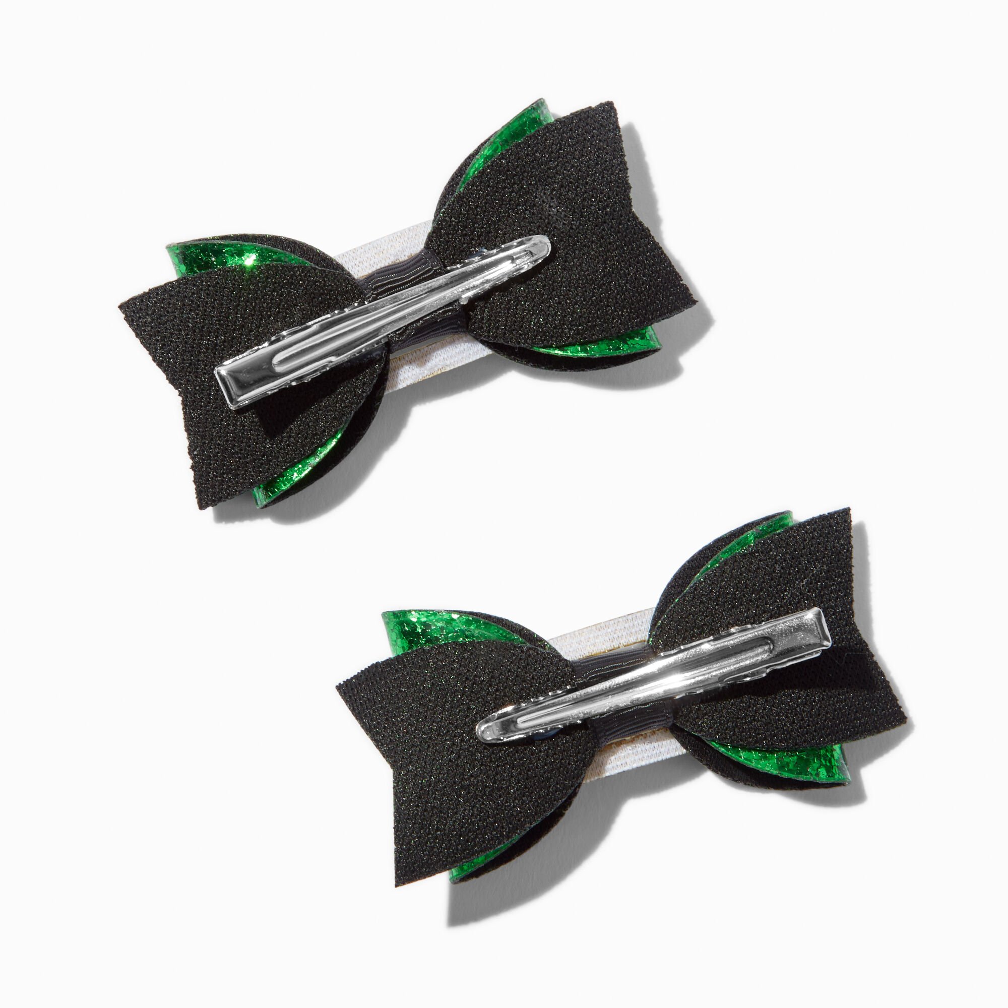 St. Patrick's Day Leprechaun Hair Bow Clips - 2 Pack,