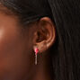 Silver Gamer Girl Stud Earrings - 9 Pack,