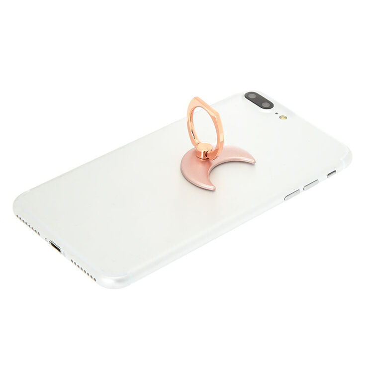 Rose Gold Moon Ring Stand,