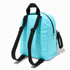 Blue Chevron Varsity Initial Mini Backpack - E,