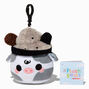 &#35;Plush Goals by Cuddle Barn&reg; 3&#39;&#39; Black Sesame Mooshake Plush Bag Clip,