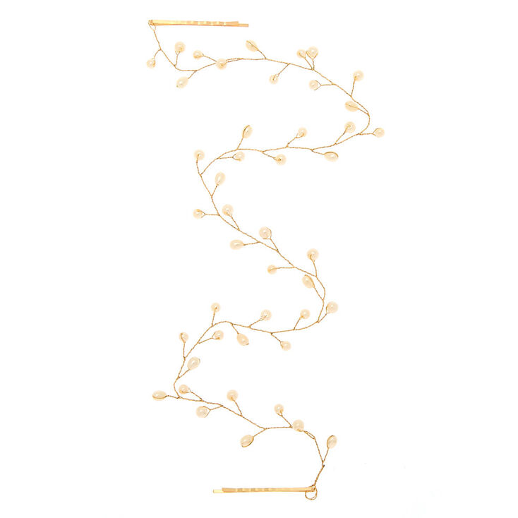 Gold Pearl Hair Vine,