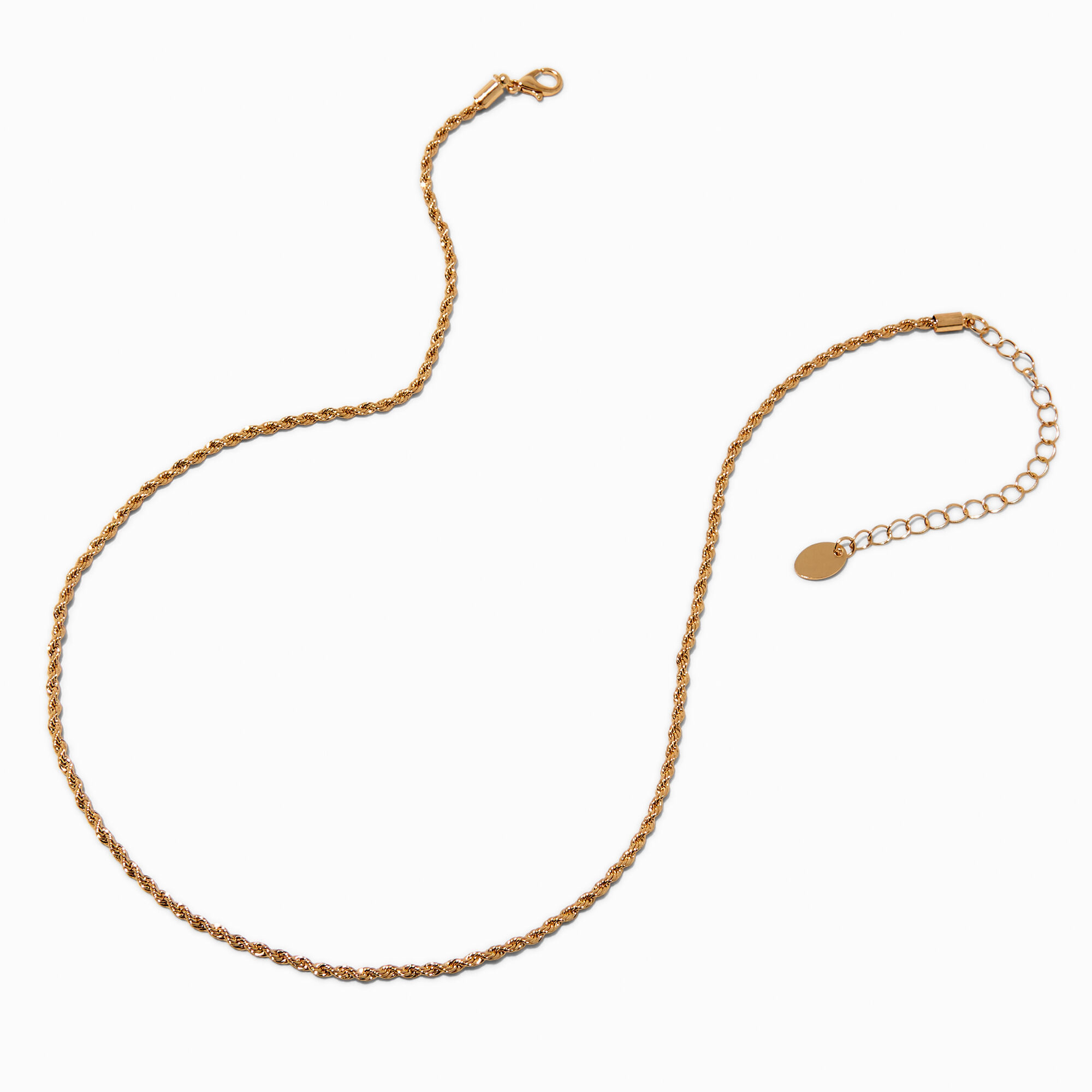 Gold-tone Rope Chain Necklace,