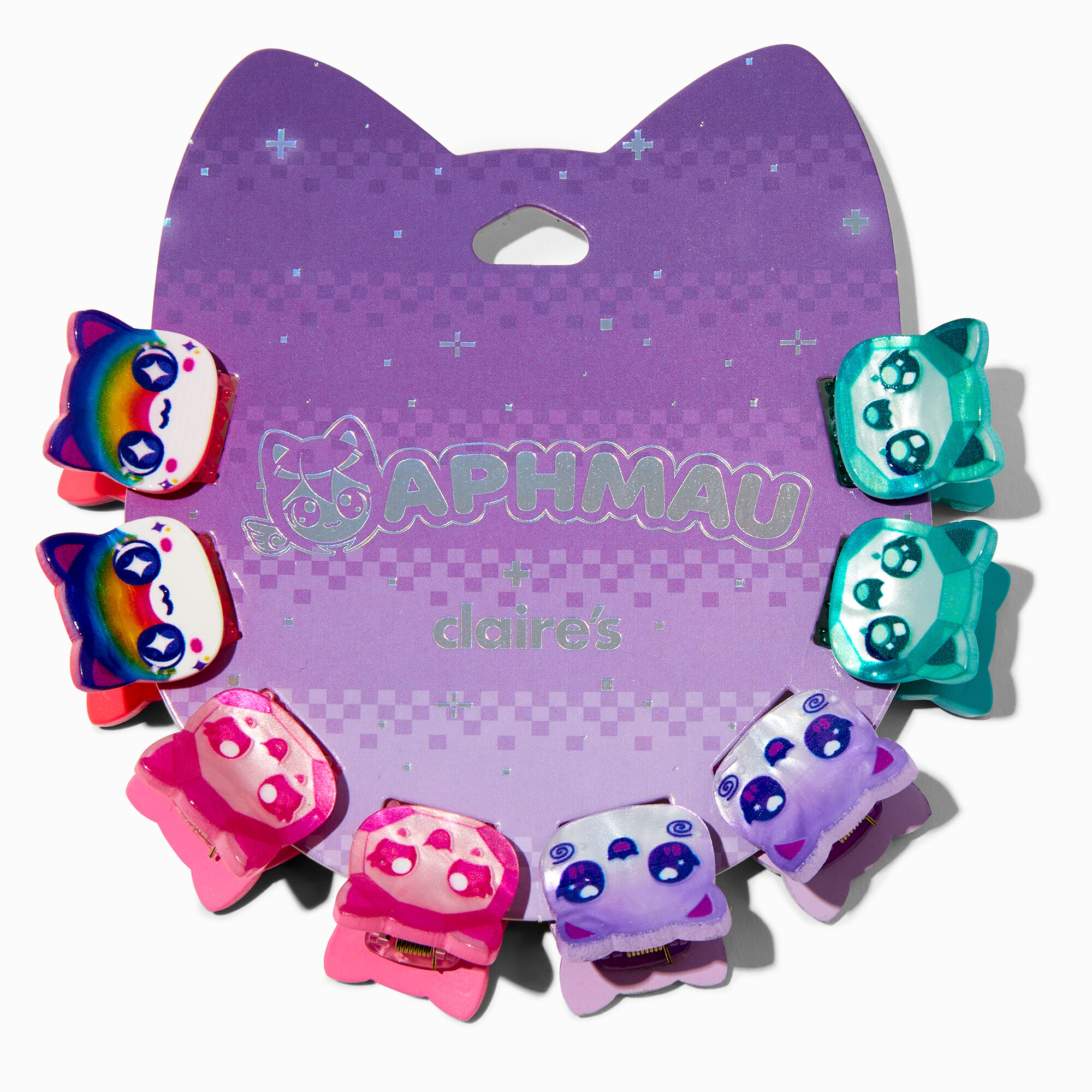 View Claires Aphmau Multi Mini Cat Hair Claws 8 Pack information