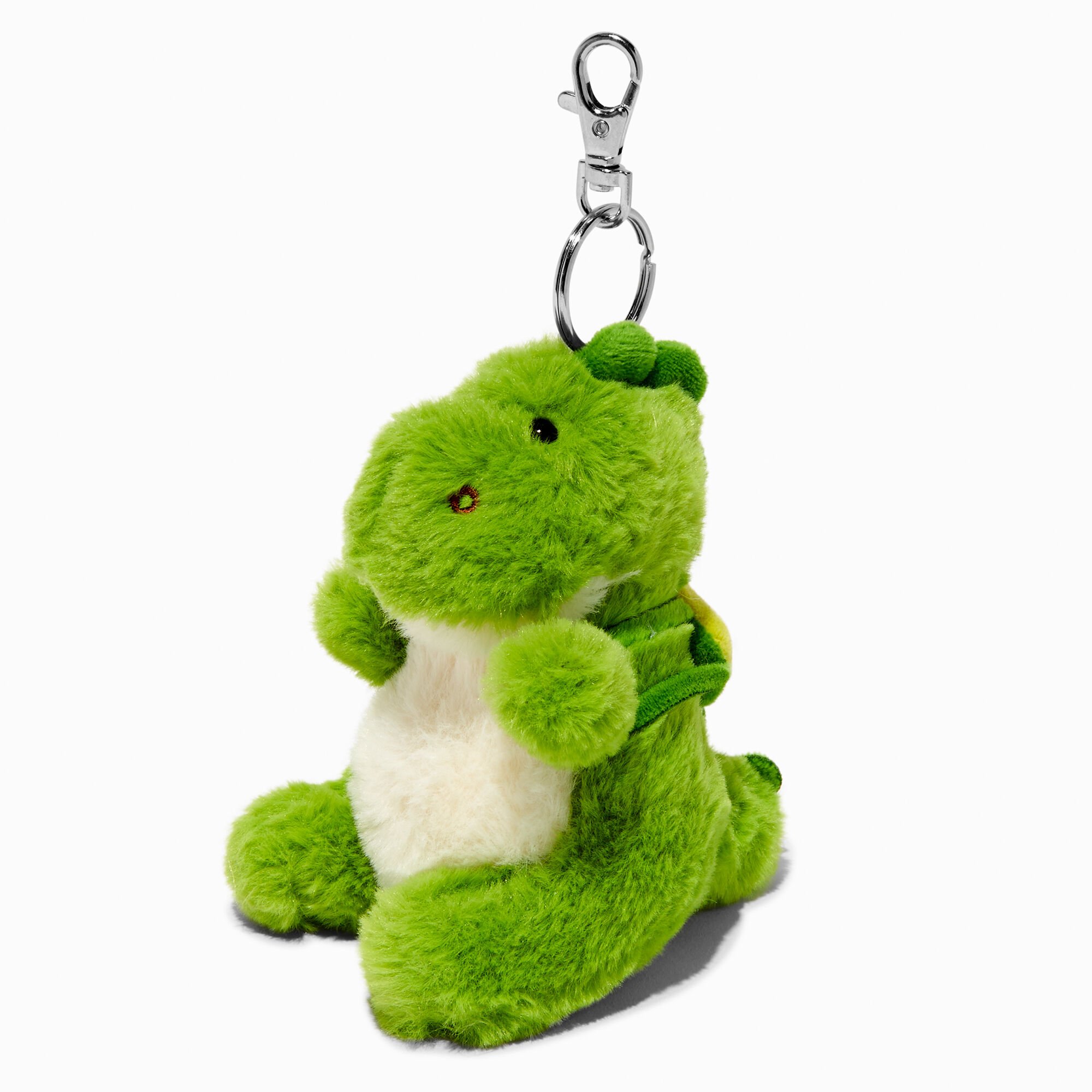 Green Dinosaur Plush Keychain,