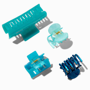 Pinces &agrave; cheveux bleu &eacute;t&eacute; - Lot de 4,