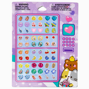 Claire&#39;s Club Vending Machine Stick On Earrings - 30 Pack,