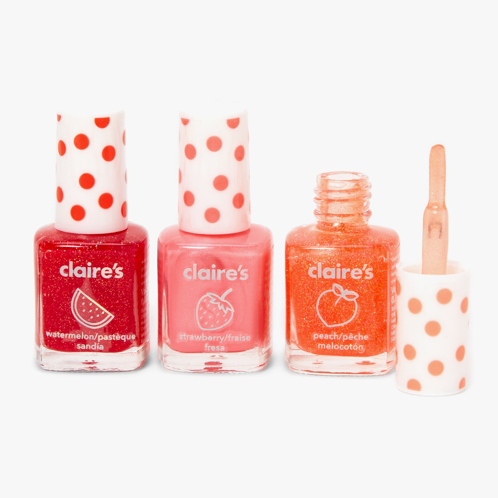 Claire's Glitter Glow in the Dark Kids Nail Polish Sets for Girls,  Non-Toxic, Quick Dry Nail Varnish, 6 x 5ml Multipack (Glitter Glow) :  Amazon.co.uk: Beauty