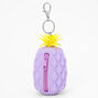 Pineapple Jelly Coin Purse Keychain - Light Purple,