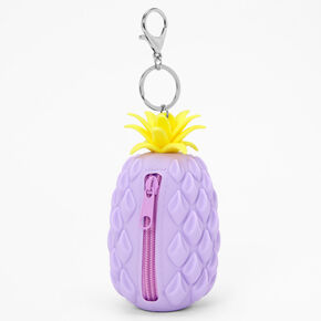 Pineapple Jelly Coin Purse Keyring - Light Purple,
