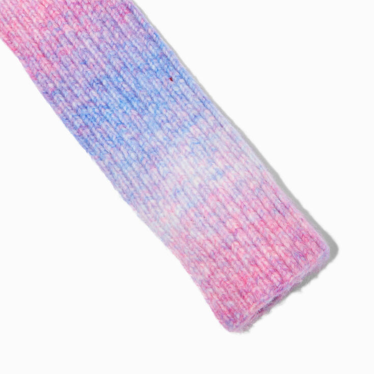Pastel Tie Dye Knit Leg Warmers,