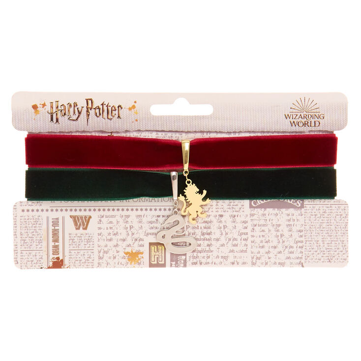 Ras-de-cou effet velours Gryffondor et Serpentard Harry Potter&trade; - Lot de 2,