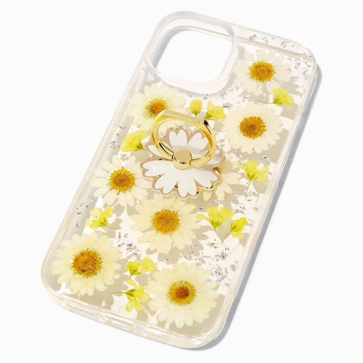 Daisy Ring Holder Protective Phone Case - Fits iPhone 13/14,