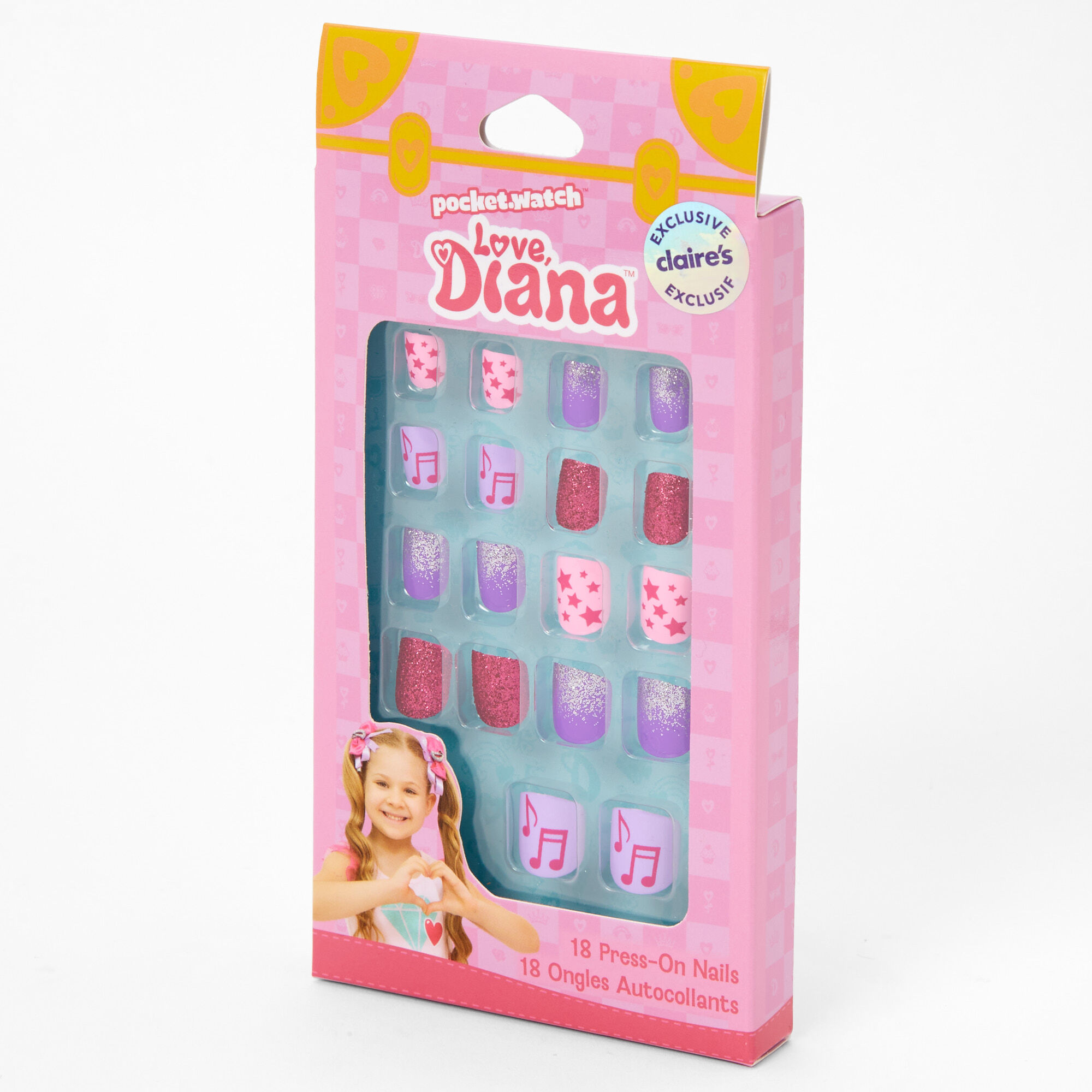Love, Diana™ Square Press On Faux Nail Set - Rockstar,