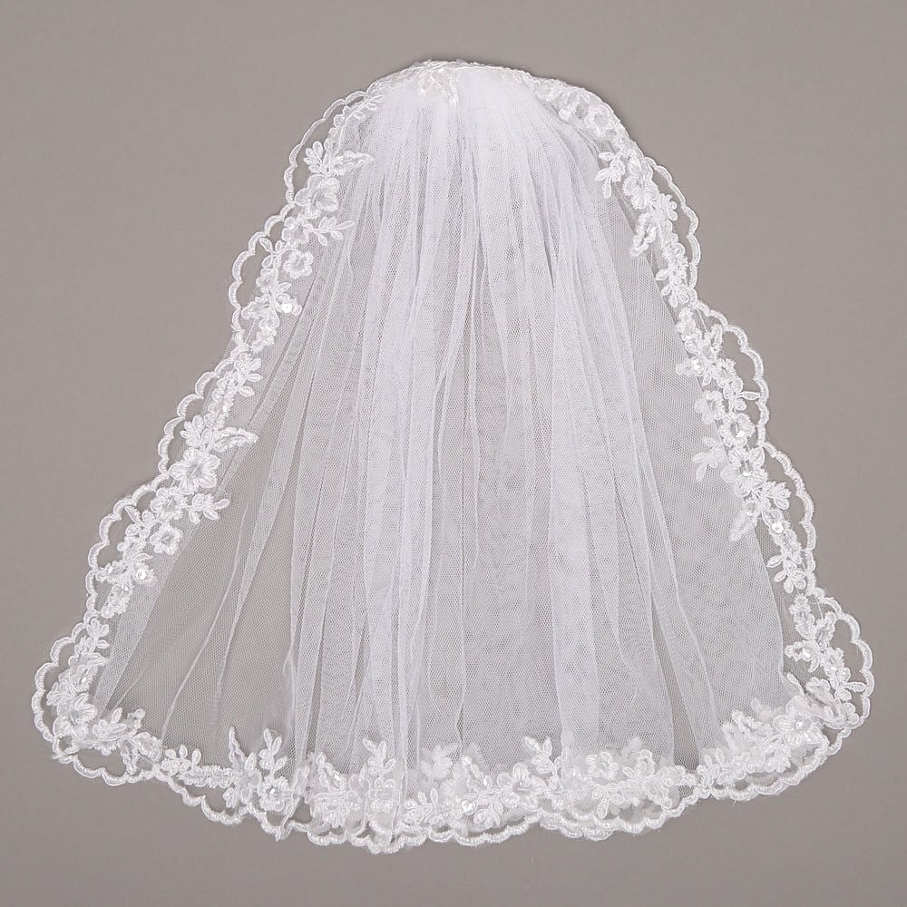 Claire's Club Lace Veil - White,