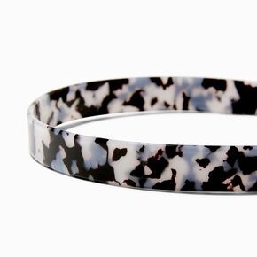 Black Tortoiseshell Plastic Headband,