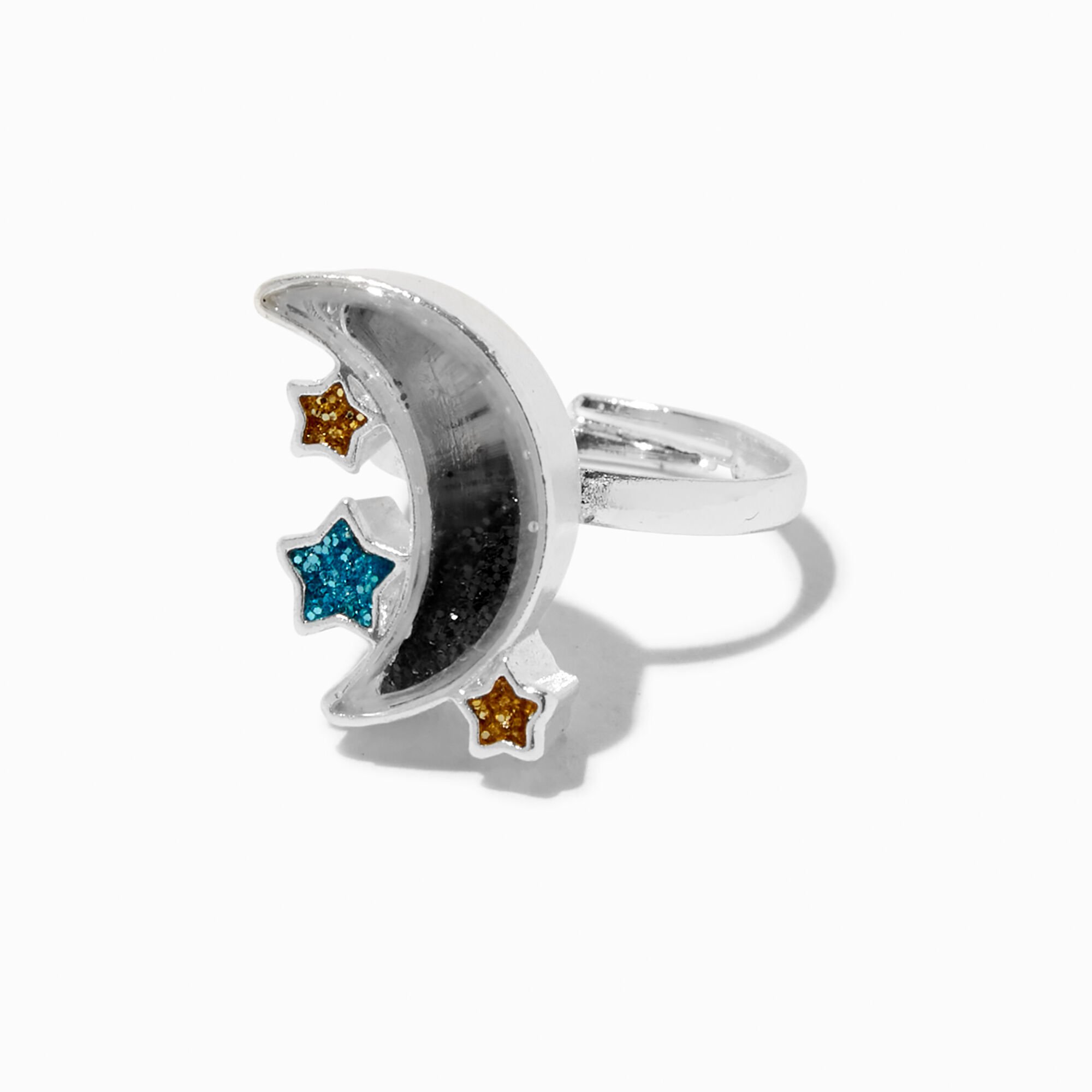 Claire's Club Shaky Star Rings - 5 Pack,