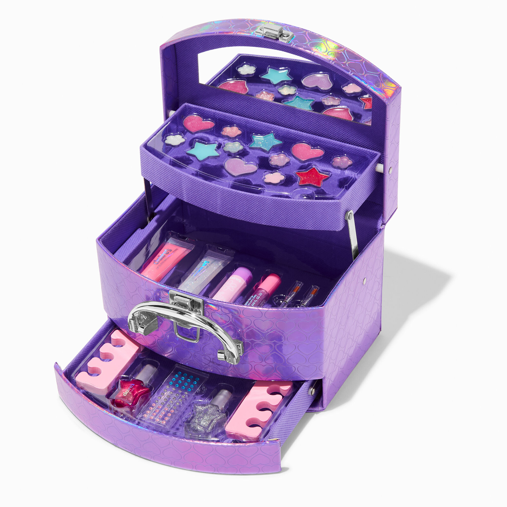 View Claires Heart Mega Makeup Set Purple information