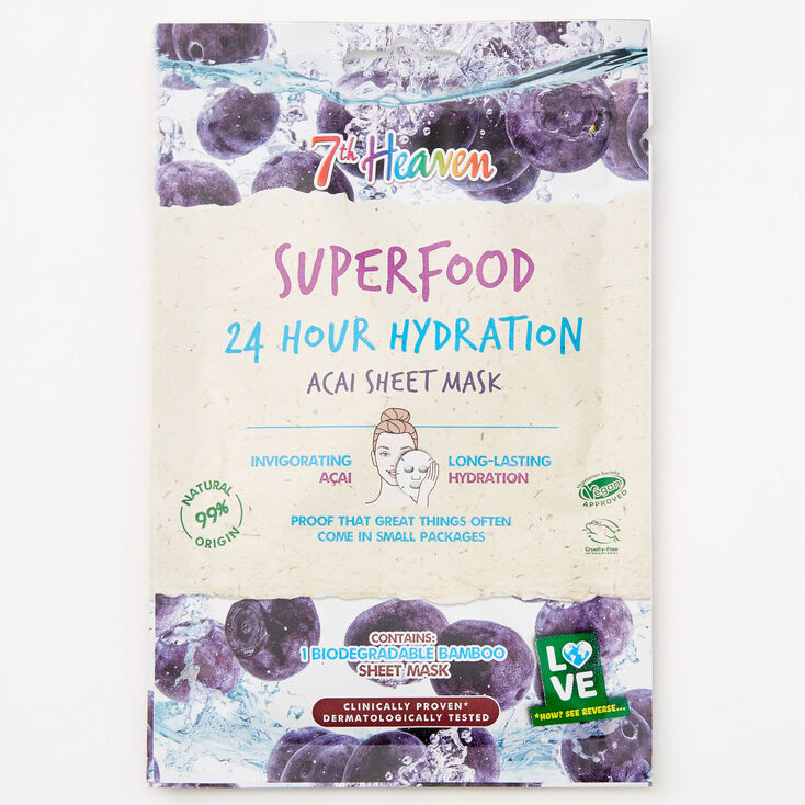 7th Heaven Superfood Acai Sheet Mask,