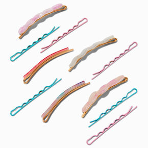 Pink Wavy Hair Pins - 11 Pack,