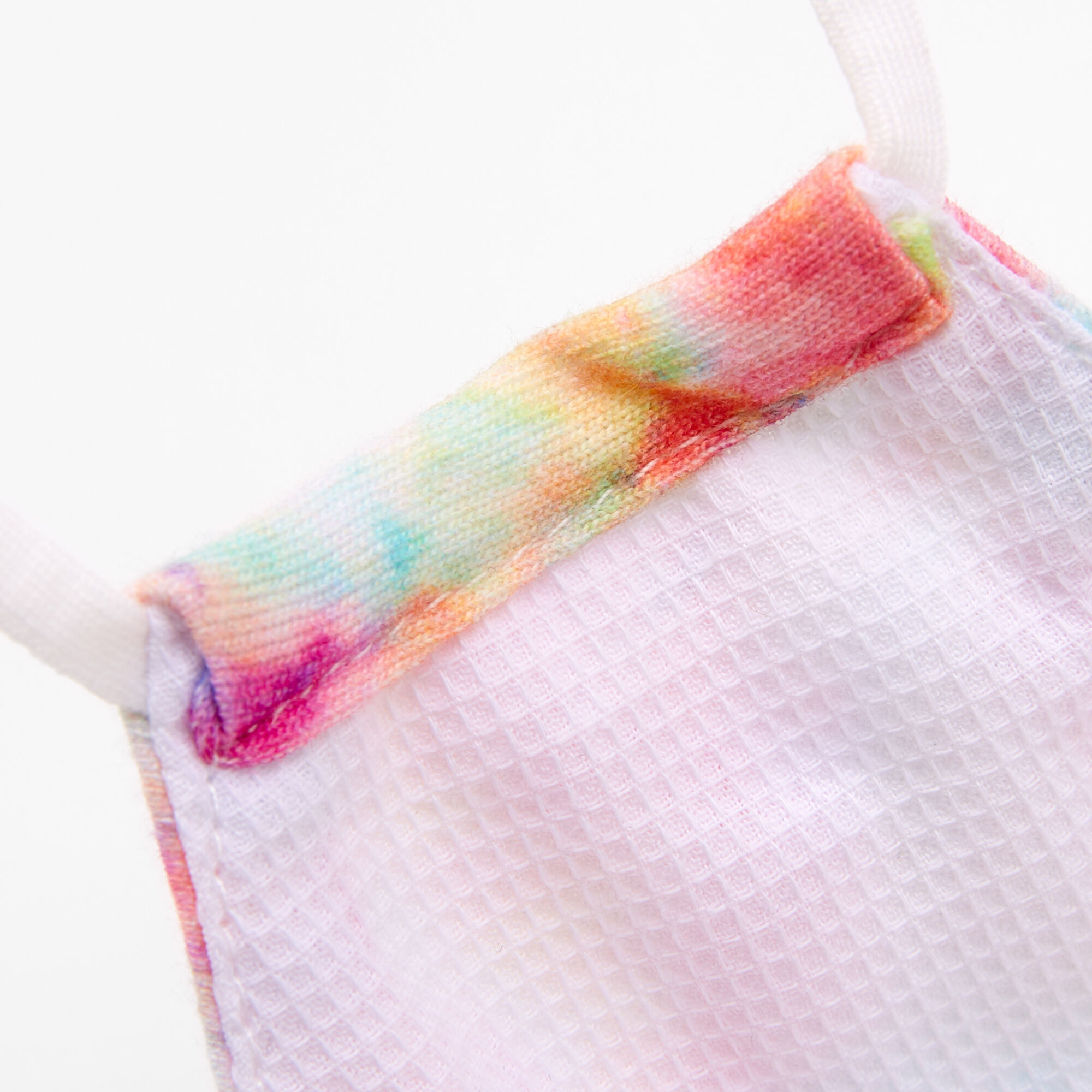 3 Pack Cotton Pink and Blue Tie Dye Face Masks - Child Small,