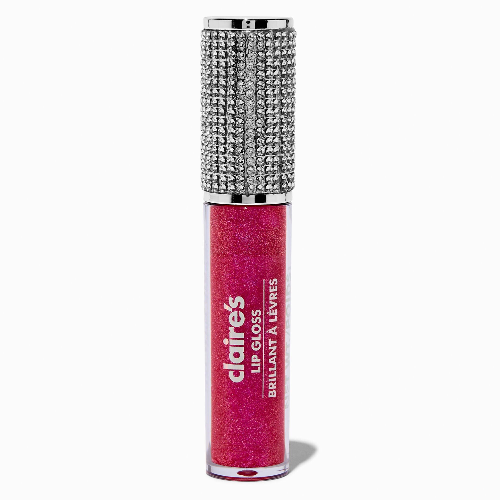 View Claires Bling Glitter Lip Gloss Wand Fuchsia information