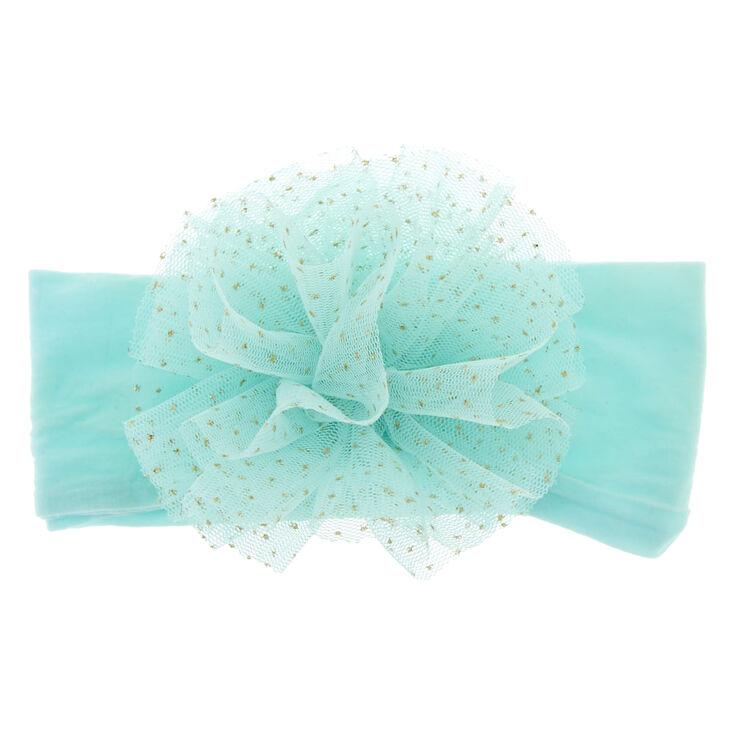 Claire&#39;s Club Chiffon Flower Headwrap - Mint,
