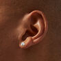 C LUXE by Claire&#39;s 14k Yellow Gold Cubic Zirconia 3MM/4MM/5MM Stud Earrings - 3 Pack,