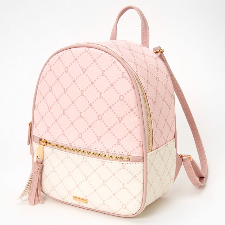 Pink Colorblock Status Small Backpack,