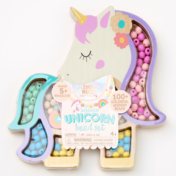 Story Magic&trade; Wooden Unicorn Bead Set,