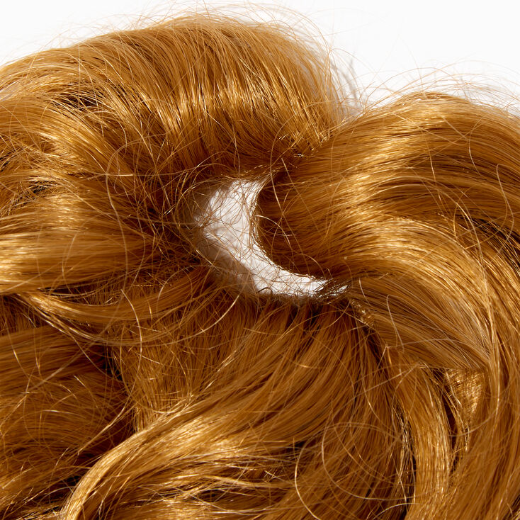 &Eacute;lastique avec cheveux synth&eacute;tiques boucl&eacute;s - Blond caramel,