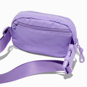 Lavender Nylon Belt Bag,