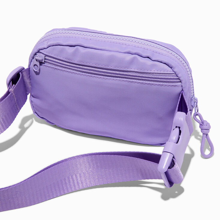 Lavender Nylon Belt Bag,