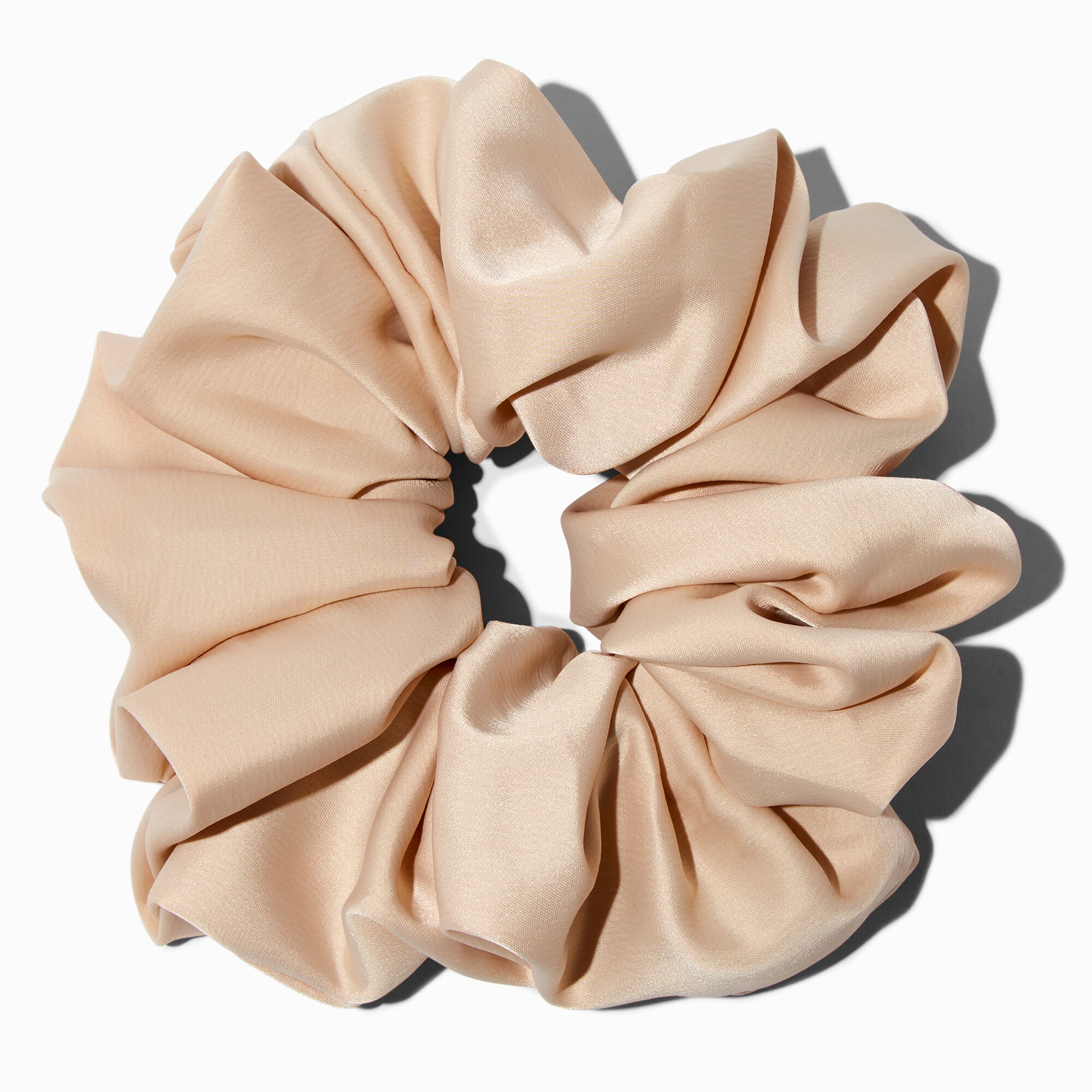 View Claires Giant Nude Silky Hair Scrunchie Bracelet information