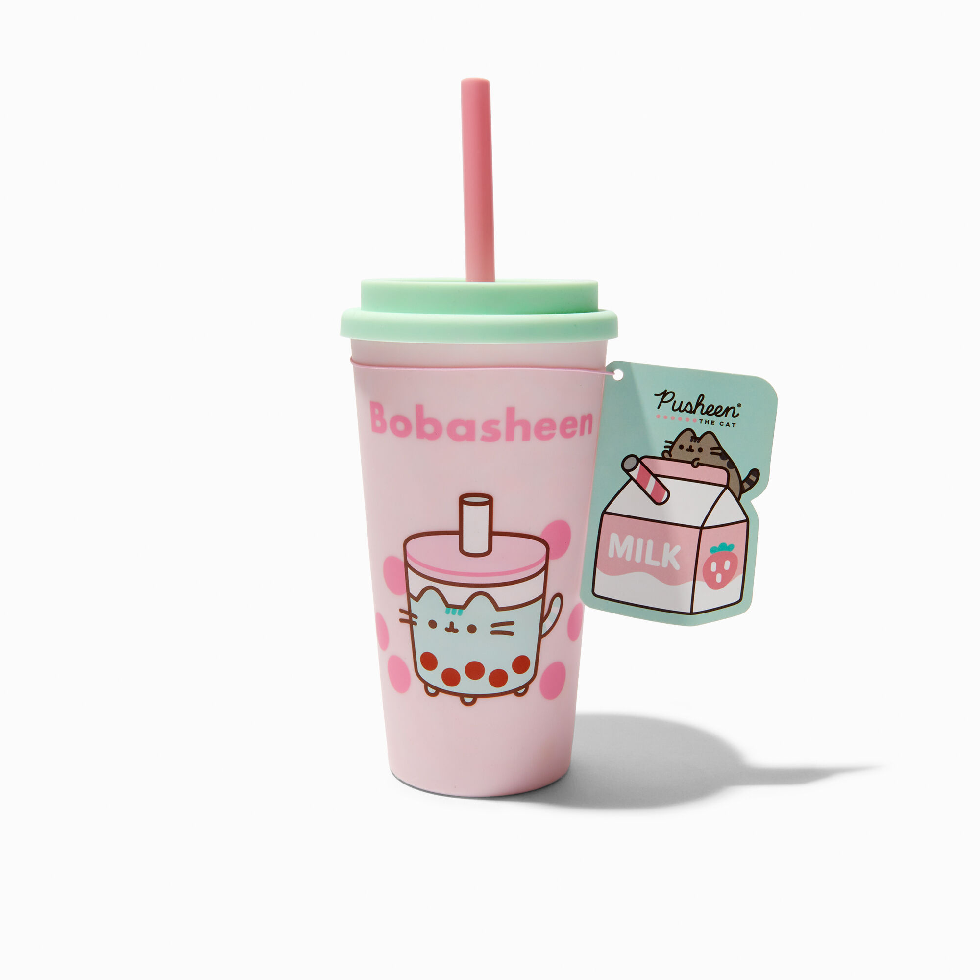 View Claires Pusheen Sips Bobasheen Tumbler Water Bottle information