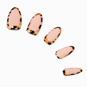 Cheetah Perimeter Stiletto Vegan Faux Nail Set - 24 Pack,