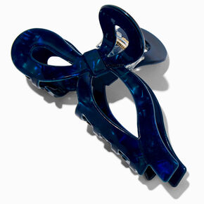Navy Blue Bow Hair Claw,