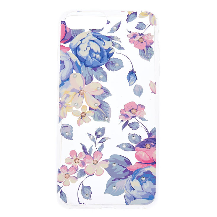 Floral Gem Phone Case - Fits iPhone 6/7/8 Plus | Claire's US