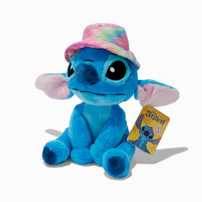 Disney Stitch Claire&#39;s Exclusive Beach Hat 8&quot; Soft Toy,
