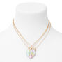 Best Friends Pastel Ombre Heart Pendant Necklaces - 3 Pack,