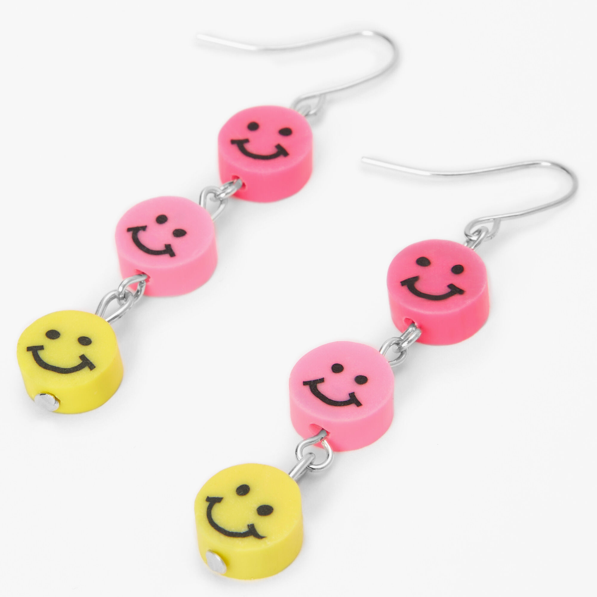 Smiley face earrings claire's on sale
