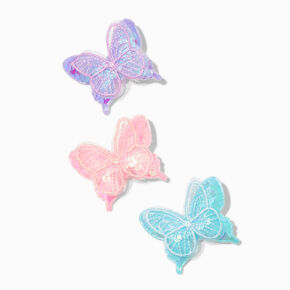 Claire&#39;s Club Sequin Butterfly Hair Clips - 3 Pack,