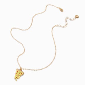 Pizza Slice Pendant Necklace,